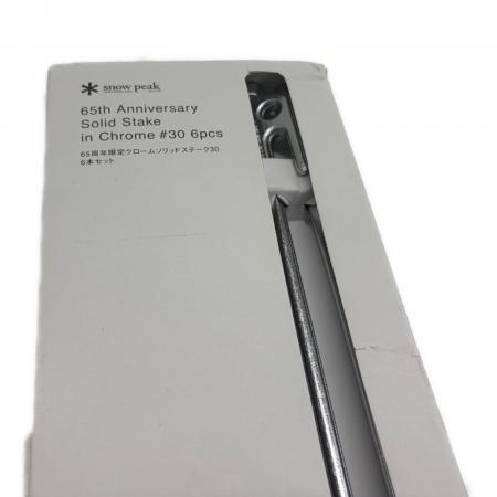 スノーピーク 65周年限定クロームソリッドステーク30 6本セット 2箱 Snow peak (スノーピーク) 65周年限定クロームソリッドステーク30 6本