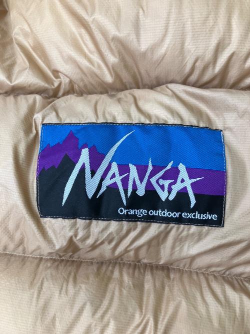 NANGA (ナンガ) マミー型シュラフ(ダウン) ベージュ 別注カラー オリジナルシュラフ360STD