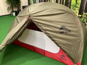 MSR (エムエスアール) 登山用テント フライシミヨゴレ有 オリーブ エリクサー2