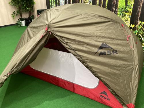 MSR (エムエスアール) 登山用テント フライシミヨゴレ有 オリーブ エリクサー2