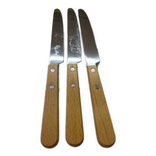 Snow peak (スノーピーク) ウッドパーティー アウトドア食器 スプーン×3・フォーク×3・ナイフ×3セット