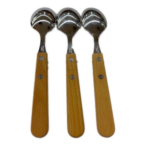 Snow peak (スノーピーク) ウッドパーティー アウトドア食器 スプーン×3・フォーク×3・ナイフ×3セット