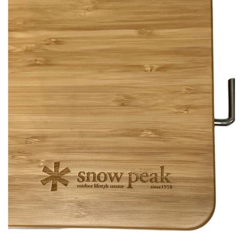 Snow peak (スノーピーク) アウトドアテーブル CK-117TR ※ジョイントパーツ欠品 約109.6×49.6×2.5cm マルチファンクションテーブル ロング竹