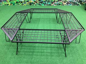 Campingmoon (キャンピングムーン) 囲炉裏テーブル B-229-H 約60×24cm ブラック ミニマルラックセット