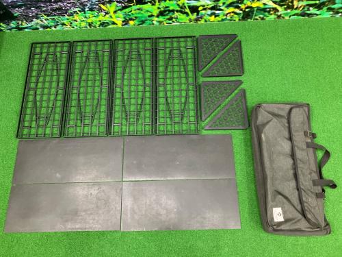 Campingmoon (キャンピングムーン) 囲炉裏テーブル B-229-H 約60×24cm ブラック ミニマルラックセット
