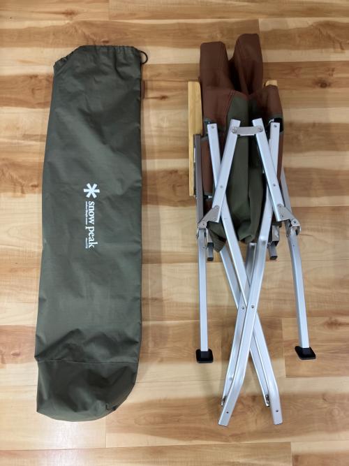 Snow peak (スノーピーク) アウトドアチェア LV-091BR 58×65×86(h)cm ブラウン ローチェア30