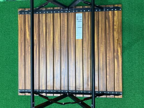 OGAWA (オガワ) アウトドアテーブル 約81×70×35 ブラウン 3ハイ&ローテーブル