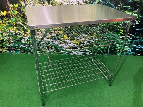 tentmark DESIGNS (テンマクデザイン) アウトドアテーブル TSWT-01H シルバー ワークテーブルHI