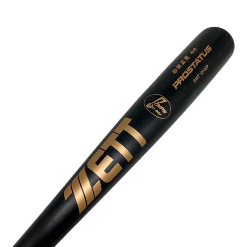 ZETT (ゼット) PROSTATUS 硬式バット BWT 12100P NPBマーク グリップエンド「D44」刻印 約86cm ブラック