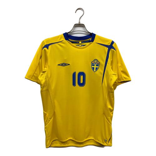 スウェーデン代表 (スウェーデンダイヒョウ) サッカーユニフォーム タグ付 SIZE L イエロー