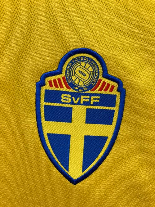 スウェーデン代表 (スウェーデンダイヒョウ) サッカーユニフォーム タグ付 SIZE L イエロー
