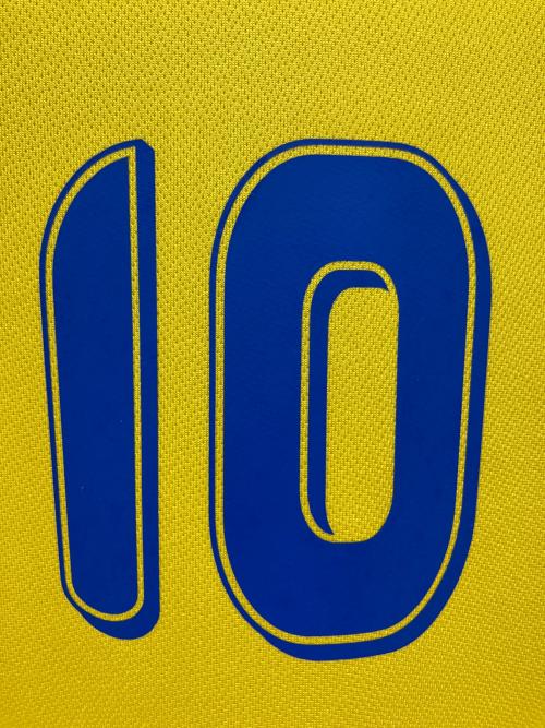 スウェーデン代表 (スウェーデンダイヒョウ) サッカーユニフォーム タグ付 SIZE L イエロー