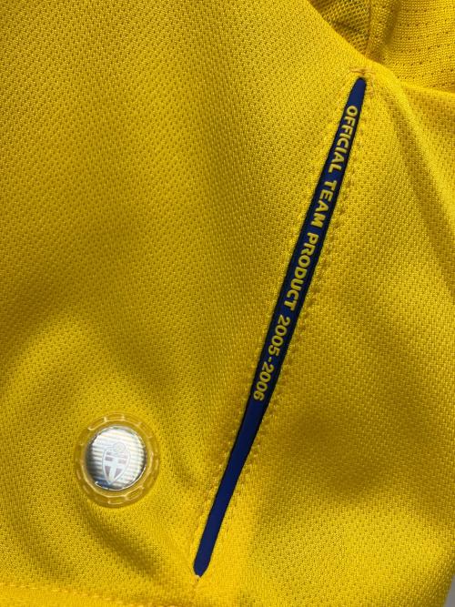 スウェーデン代表 (スウェーデンダイヒョウ) サッカーユニフォーム タグ付 SIZE L イエロー