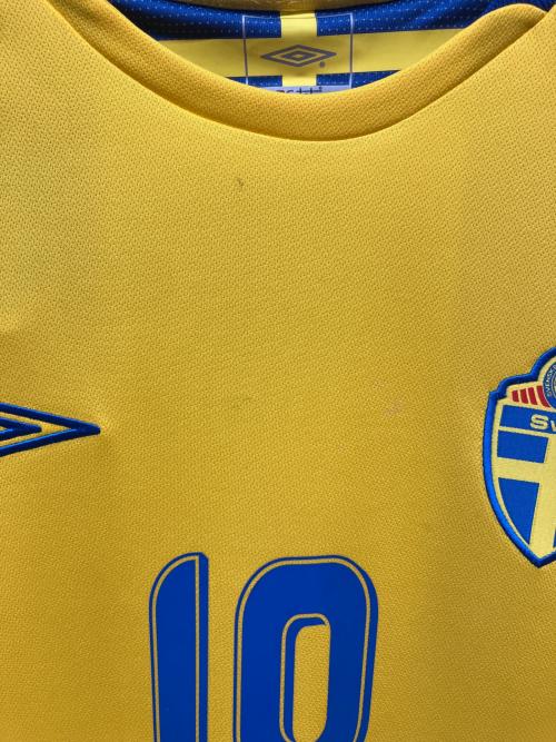 スウェーデン代表 (スウェーデンダイヒョウ) サッカーユニフォーム タグ付 SIZE L イエロー