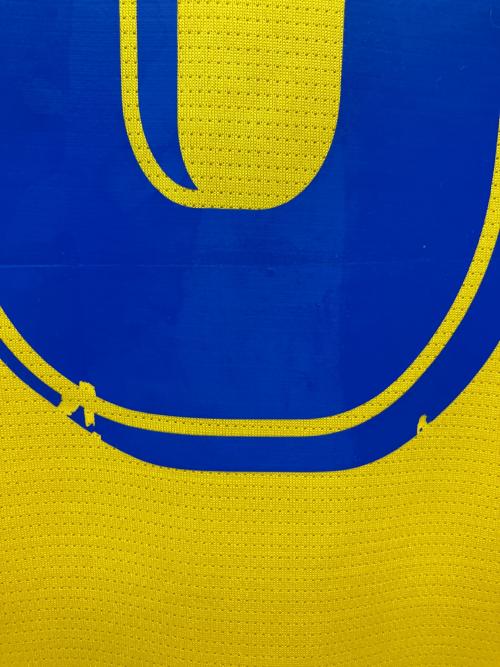 スウェーデン代表 (スウェーデンダイヒョウ) サッカーユニフォーム タグ付 SIZE L イエロー