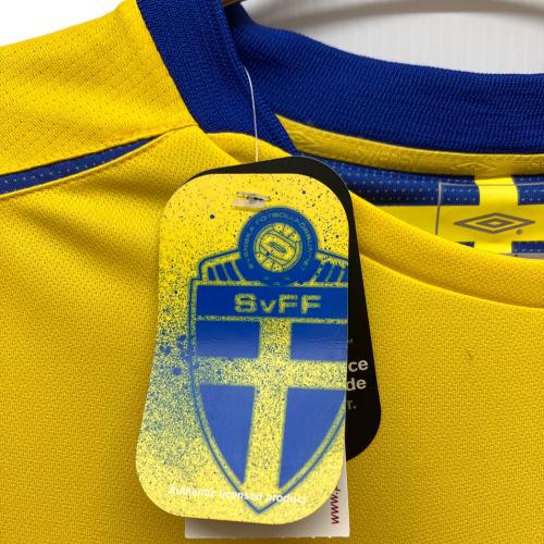スウェーデン代表 (スウェーデンダイヒョウ) サッカーユニフォーム タグ付 SIZE L イエロー