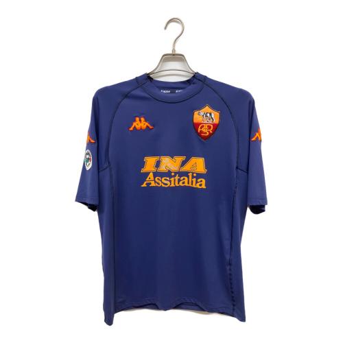 ASローマ (アッソチアツィオーネ・スポルティーバ・ローマ) サッカーユニフォーム 00/01 3rd 半袖オーセンティック メンズ SIZE 不明 ネイビー