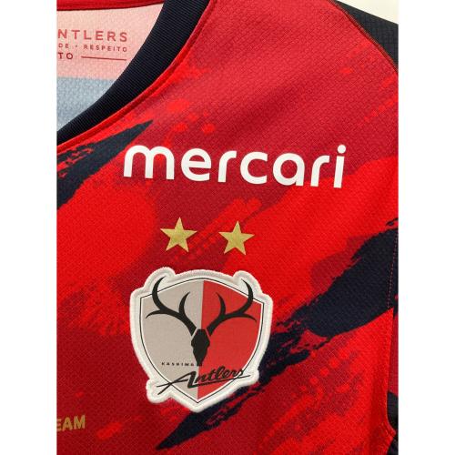 鹿島アントラーズ (カシマアントラーズ) サッカーユニフォーム HJ1390 2025年 ホーム レプリカ メンズ SIZE L レッド