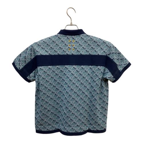 RUSSELUNO (ラッセルノ) ゴルフウェア(トップス) RSW-2220318 MONOGRAM LOOSE FIT POLO レディース SIZE 0(S相当) スカイブルー
