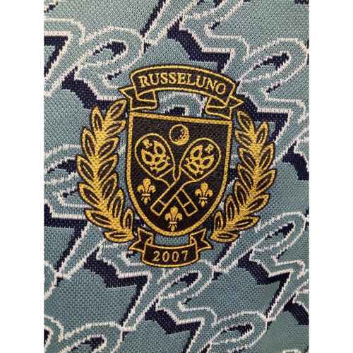 RUSSELUNO (ラッセルノ) ゴルフウェア(トップス) RSW-2220318 MONOGRAM LOOSE FIT POLO レディース SIZE 0(S相当) スカイブルー