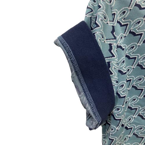 RUSSELUNO (ラッセルノ) ゴルフウェア(トップス) RSW-2220318 MONOGRAM LOOSE FIT POLO レディース SIZE 0(S相当) スカイブルー