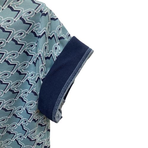 RUSSELUNO (ラッセルノ) ゴルフウェア(トップス) RSW-2220318 MONOGRAM LOOSE FIT POLO レディース SIZE 0(S相当) スカイブルー