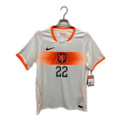 オランダ代表 (オランダダイヒョウ) サッカーユニフォーム IB5391 2026 アウェイ レプリカ メンズ SIZE L ホワイト