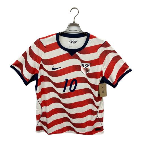 アメリカ代表 (アメリカダイヒョウ) サッカーユニフォーム メンズ SIZE XL ホワイト×レッド 【10】クリスチャン・プリシッチ