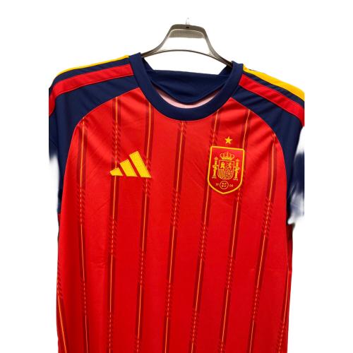 スペイン代表 (スペインダイヒョウ) サッカーユニフォーム JN4390 2026 ホーム レプリカ ユニフォーム メンズ SIZE XL レッド