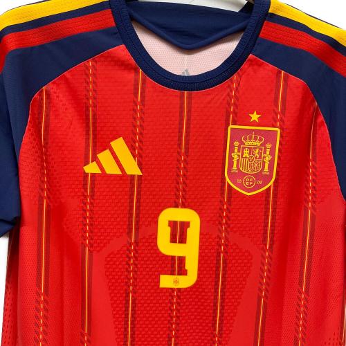 スペイン代表 (スペインダイヒョウ) サッカーユニフォーム JN4366 メンズ SIZE XL レッド