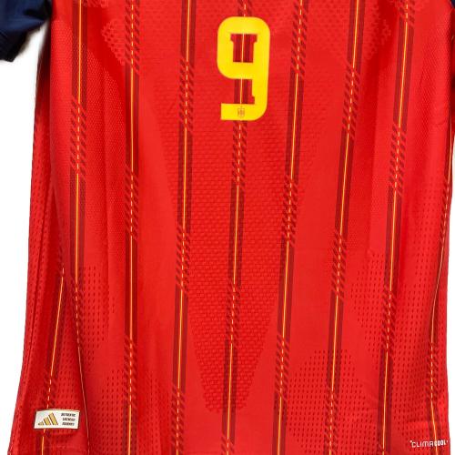 スペイン代表 (スペインダイヒョウ) サッカーユニフォーム JN4366 メンズ SIZE XL レッド