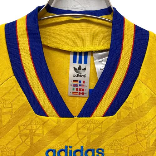 スウェーデン代表 (スウェーデンダイヒョウ) サッカーユニフォーム ホーム レプリカ ユニフォーム 1994 メンズ SIZE L イエロー