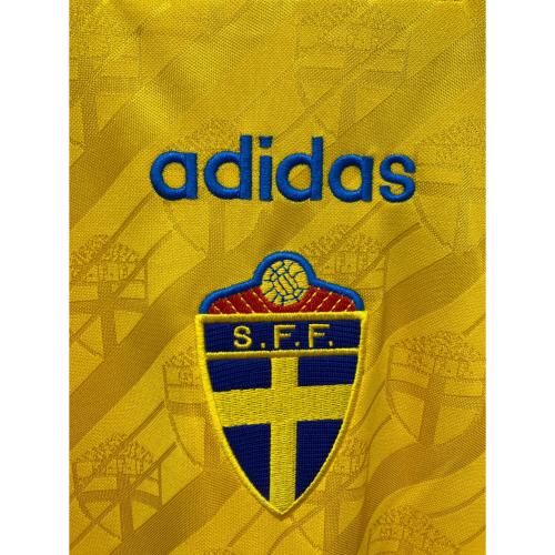 スウェーデン代表 (スウェーデンダイヒョウ) サッカーユニフォーム ホーム レプリカ ユニフォーム 1994 メンズ SIZE L イエロー