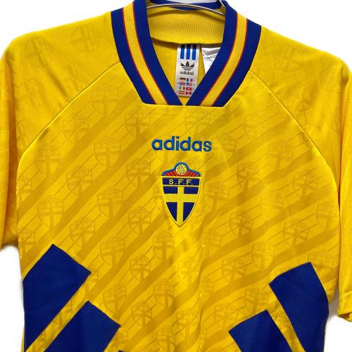スウェーデン代表 (スウェーデンダイヒョウ) サッカーユニフォーム ホーム レプリカ ユニフォーム 1994 メンズ SIZE L イエロー