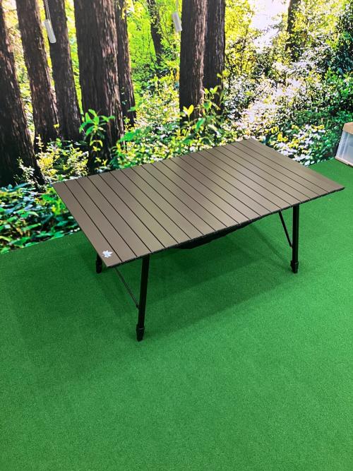 LOGOS (ロゴス) アウトドアテーブル 73173153 (約)幅122×奥行70×高さ53.5〜80cm ブラウン グランベーシック ハイ＆ローテーブル