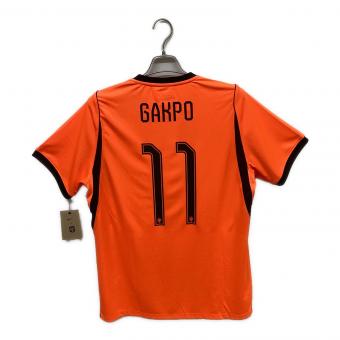 オランダ代表 (オランダダイヒョウ) 【11】コーディ・ガクポ サッカーユニフォーム IB5334 2026 ホーム レプリカ メンズ SIZE L オレンジ