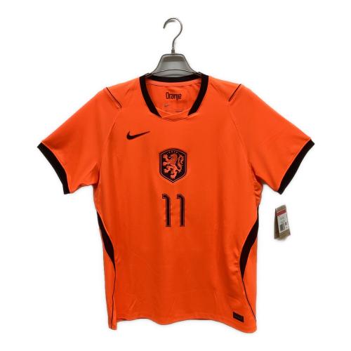オランダ代表 (オランダダイヒョウ) 【11】コーディ・ガクポ サッカーユニフォーム IB5334 2026 ホーム レプリカ メンズ SIZE L オレンジ