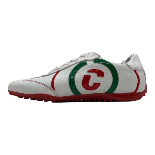 DUCA DEL COSMA (デュカデルコスマ) ゴルフシューズ 420101-0044 KUBA 収納ケース付 メンズ SIZE 27cm ホワイト×グリーン