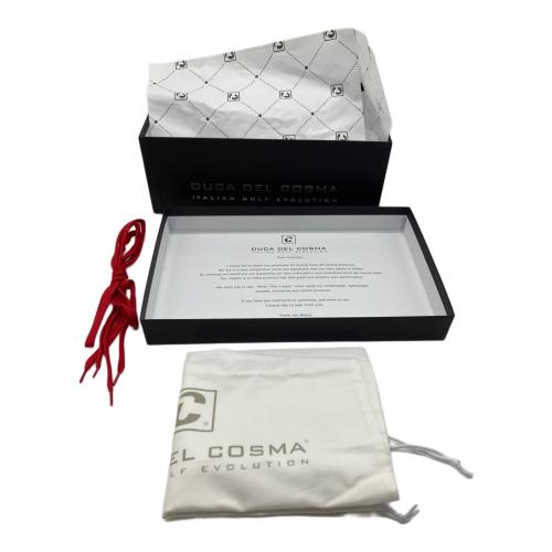 DUCA DEL COSMA (デュカデルコスマ) ゴルフシューズ 420101-0044 KUBA 収納ケース付 メンズ SIZE 27cm ホワイト×グリーン