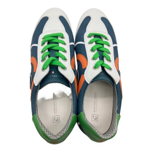 DUCA DEL COSMA ゴルフシューズ KUBA 収納ケース付 メンズ SIZE 27cm ホワイト×ジーンズ