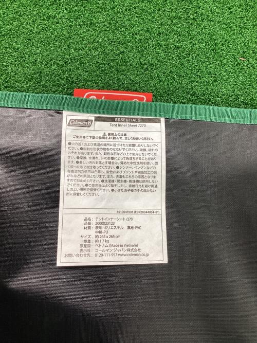 Coleman (コールマン) テントインナーマット 2000023123 約265×265cm テントインナーシート 270