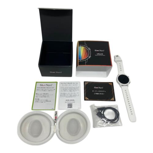 Shot Navi (ショット ナビ) ゴルフGPSナビ 充電ケーブル・収納ケース付 ホワイト VELLIX V14