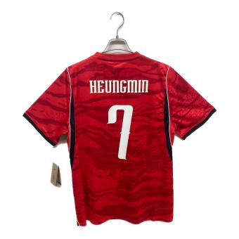 韓国代表 (カンコクダイヒョウ)【7】ソン・フンミン サッカーユニフォーム IU3861-679 2026 ホーム レプリカ ユニフォーム メンズ SIZE L レッド