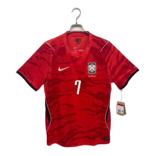 韓国代表 (カンコクダイヒョウ)【7】ソン・フンミン サッカーユニフォーム IU3861-679 2026 ホーム レプリカ ユニフォーム メンズ SIZE L レッド