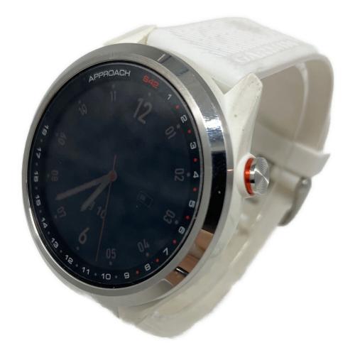 GARMIN (ガーミン) ゴルフGPSナビ APPROACH S42・ケース・充電器付・※動作確認済 ホワイト GPS ゴルフウォッチ
