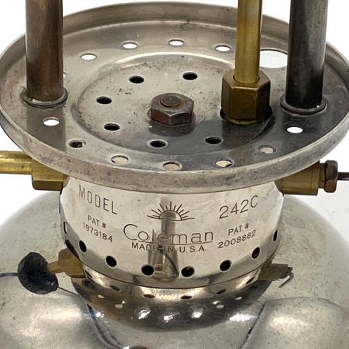 Coleman (コールマン) ジュニア ガソリンランタン 242C サンシャインロゴ メッキタンク ヴィンテージ