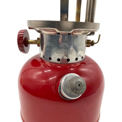 Coleman (コールマン) ガソリンランタン 200A パテペン後期型 PYREXグローブ ヴィンテージ