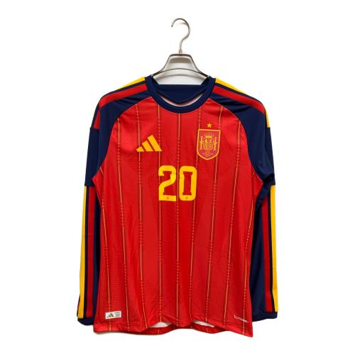 スペイン代表 (スペインダイヒョウ) サッカーユニフォーム JZ5776 メンズ SIZE XL レッド