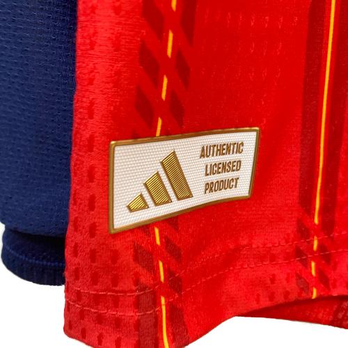 スペイン代表 (スペインダイヒョウ) サッカーユニフォーム JZ5776 メンズ SIZE XL レッド
