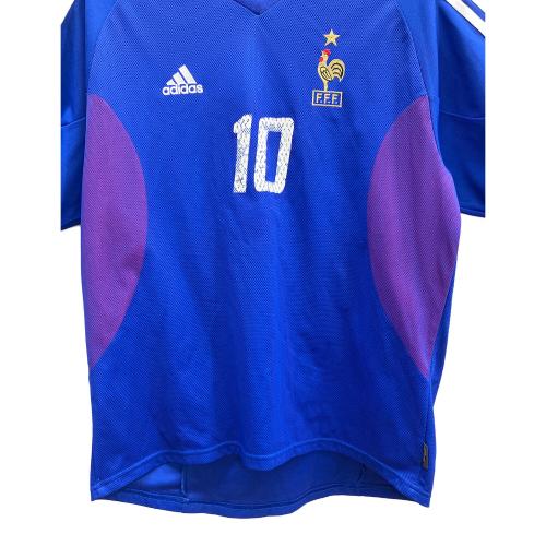 フランス代表 (フランスダイヒョウ) サッカーユニフォーム 2002-2004 ホームユニフォーム メンズ SIZE 2XO ブルー